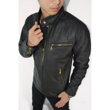 Jacket Leather Line Zipper V2